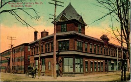 Vtg Postcard 1912 Brockton Massachusetts MA Barry Shoe Factory #2 Dirt Street  - £11.00 GBP