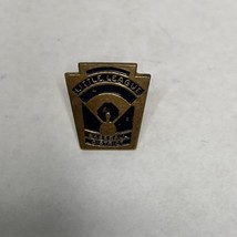 Vintage Little League Baseball District Pin Black &amp; Gold Tone - $12.00