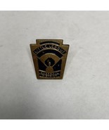 Vintage Little League Baseball District Pin Black &amp; Gold Tone - $12.00