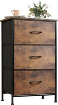 Wlive Dresser With 3 Drawers, Fabric Nightstand, Organizer Unit, Storage Dresser - £38.36 GBP