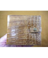 (EL200-31) WALLET new Genuine Caiman Latirostris crocodile hide leather ... - £95.57 GBP