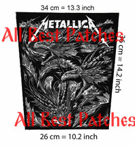 Metallica Dragons Big back patch Motorhead,Guns n Roses,Exsodus,Overkill,AC/DC - £23.59 GBP