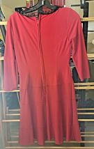 RED DRESS WITH BLACK LACE SIZE 4 image 2