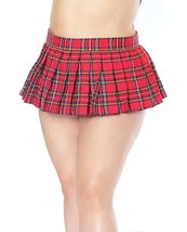 Coquette Pleated School Girl Skirt Red - $31.95