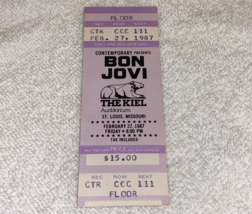 BON JOVI 1987 CONCERT GIG TOUR TICKET KIEL AUDITORIUM MS USA Jon Richie ... - £11.75 GBP