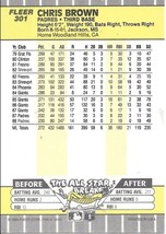 1989 Fleer Chris Brown 301 Padres - £0.78 GBP