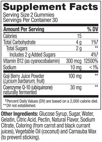 2 PACK OLLY Daily Energy Gummy Supplement *02/2025* with CoQ10 & B12, Caffeine Item image 8