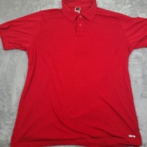 The North Face Shirt Mens XL Vapor Wick Red Short Sleeve Tennis Golf Polo - £20.02 GBP