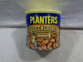 Vtg 1980's Planters Peanut Mr Peanut Sweet N Crunchy Peanuts 10 Oz Can U... - $10.95