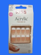 Kiss Salon Acrylic French Nails Kit Ultra Flexible, Flawless Fit &amp; Comfo... - $9.99