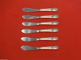 Flowered Antique by Blackinton Sterling Silver Trout Knife Set 6pc HHWS  Custom - £331.58 GBP