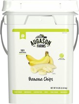 Augason Farms Banana Chips Large 10 lb Bucket, Long Term Emergency Food 10 Years - £82.10 GBP