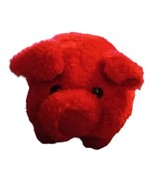 Vtg Red Oink The Pig Lovey Plush Stuffed Animal Valentine Piggy Green  5... - £13.20 GBP