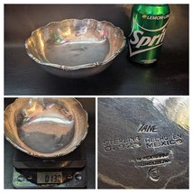 Tane Méxicain Mexico 925 Argent Sterling 7 Inch Bol Festonnée Bordure 13 OZ - $9,909.51 MXN