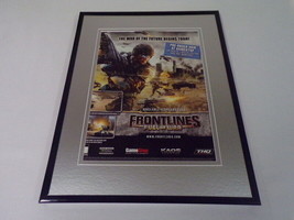 Frontlines Fuel of War 2008 Framed 11x14 ORIGINAL Vintage Advertisement  - £27.05 GBP
