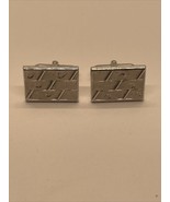 Vintage Silver Tone Swank Cuff Links Estate Fashion Jewelry Find KG - $376.14 MXN