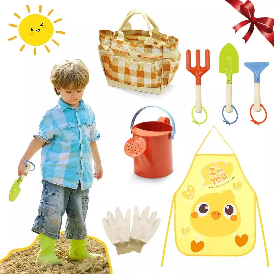 Kids Gardening Set,7 PCS Toddler Gardening Set Kids Gardening - £18.70 GBP