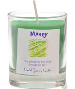 Money Herbal Magic Votive Candle - Crystal Journey - £4.78 GBP