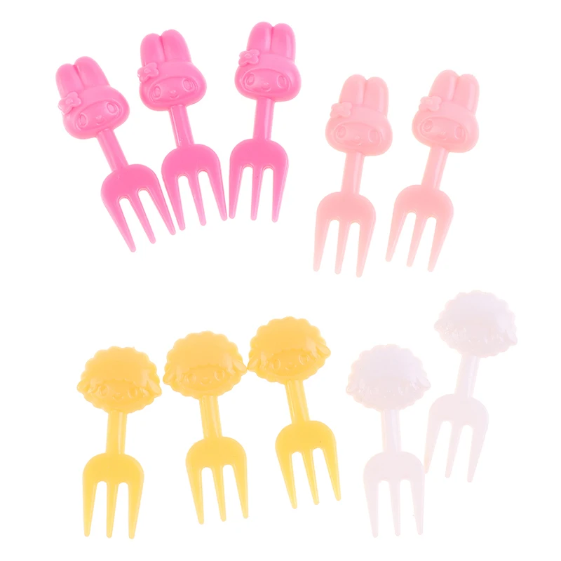 House Home 2-24pcs Animal Farm Fruit Fork Mini Cartoon Children Snack Cake Desse - £19.77 GBP