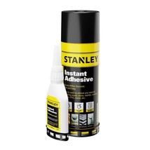STANLEY CA Glue with Activator Bundle Cyanoacrylate Super Glue (1.75oz) and A... - £11.90 GBP