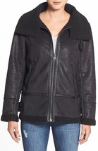 Steve Madden Faux Shearling Aviator Jacket Sz medium new - £97.66 GBP