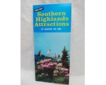 Vintage Southern Highlands Attractions 19 Sights To See Brochure - $9.89