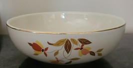 Hall&#39;s Superior Serving Bowl ~ Autumn Leaf Pattern ~ 9&quot; Dia. x 3&quot; Tall - £47.08 GBP