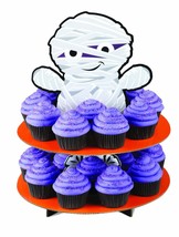 Wilton 1512-1678 Mummy 2-Tier Cupcake Treat Stand Halloween Tabletop Decoration - £24.12 GBP