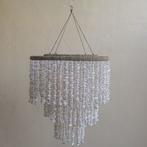 Shell Shade Chandelier,Boho Tiered Sea shell chandelier,Hanging Sea shell Lamp - £190.96 GBP+