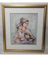 Edna Hibel &quot;Julia And Children&quot; Hand Signed Limited Edition Lithograph Art - $298.82 CAD
