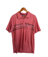 TRAVIS MATHEWS Mens Golf Shirt Pink Striped Polo Short Sleeve Size XL - £12.25 GBP