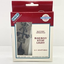 Lemax Train Station Collectible Railway Stop Light Dual Power - £7.01 GBP