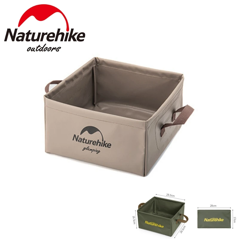 Naturehike Outdoor Folding 13L Water Bucket Portable Square Storage Barrel - £18.62 GBP