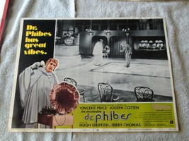 ORIGINAL &quot;11 x &quot;14   DR.  PHIBES    1971  LOBBY  CARD  # 7  WORN  AS  SH... - £43.95 GBP
