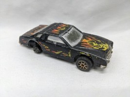 *Broken Wheel* Vintage Black Car With Flames Toy Car 3&quot; - $8.90