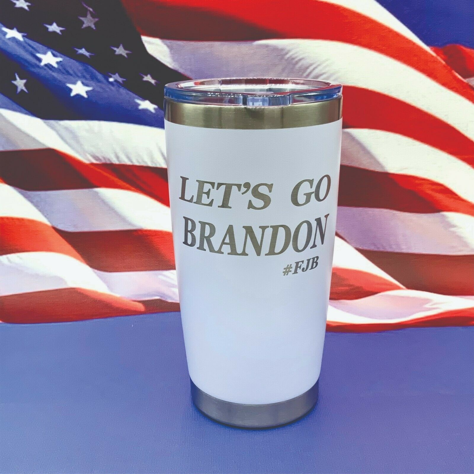 Primary image for Lets Go Brandon Engraved Tumbler Insulated Travel Mug Military Mug Coffee Cup