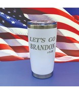 Lets Go Brandon Engraved Tumbler Insulated Travel Mug Military Mug Coffe... - £19.19 GBP