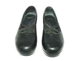 Dansko Tilda Strap Pump Clog Comfort Shoes Womens Black Leather Size 38 ... - £25.07 GBP