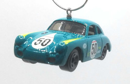 Christmas Ornament for Porsche 356A Outlaw Blue Green/# 50 White Decal - $35.24