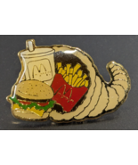McDonald’s Pin Cornucopia Hamburger Fries Meal - Thanksgiving Horn of Pl... - $10.88