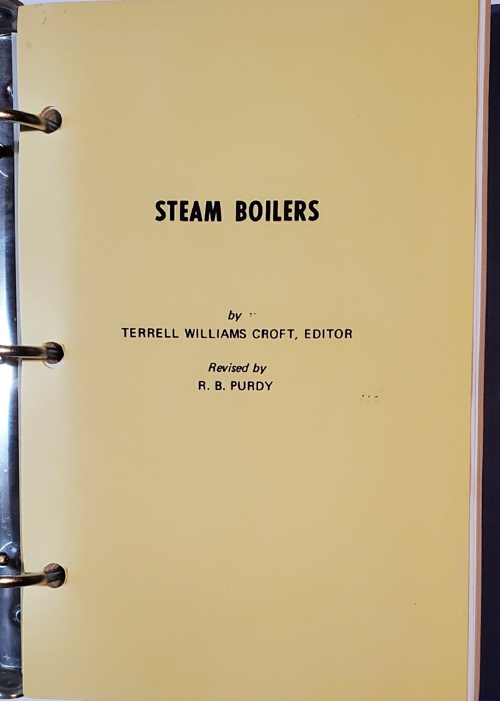 STEAM BOILERS BY TERRELL WILLIAMS CROFT - $199.00