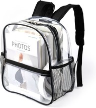 Clear Stadium Backpack 12x6x12 Mini Small Clear Bag Stadium Approved Great for G - £28.20 GBP