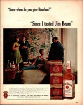 1965 Jim Beam Whiskey Ad  170th Birthday  sexy People Have Discovered e6 - $24.11
