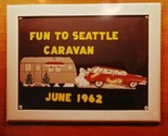 1962 Fun To Seattle Car &amp; Trailer Caravan Plaque Kodak Ektachrome Slide ... - $12.82
