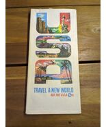 Vintage 1964 AAA USA Travel A New World See The USA Travel Map Brochure - $20.85 CAD