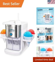 Convenient Snow Cone Machine with 4 Reusable Cups - Stainless Steel Finish - $1,656.12 MXN