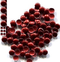 Round Smooth Nailheads 1.5mm  RED Hot Fix  1.5 mm    2 Gross  288 Pieces - £4.53 GBP