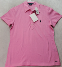 Ralph Lauren Polo Shirt Boys Size XL Pink Cotton Short Sleeve Slit Colla... - $27.76