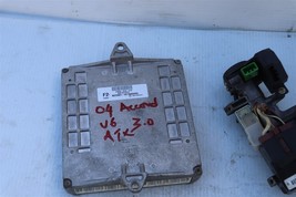 04 Honda Accord v6 ATX Ignition & ECU ECM Eng Control Module 37820-RCA-A73 image 2