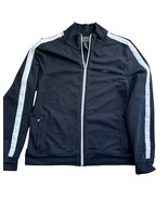 LRL Active Ralph Lauren Track Jacket Full Zip Black White L Stripe 90s Y... - $33.69 CAD